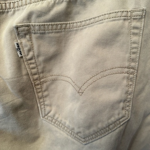 Levi’s 559 Relaxed Straight Leg Jeans Men's Size 32x32 Beige Tan Jeans Pants - Picture 9 of 10